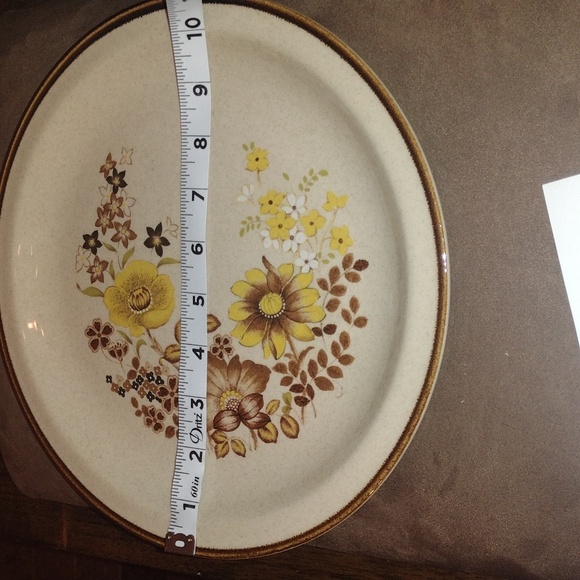 Retro Alpine Mountain Stoneware Collection “woodlands” floral vintage plates - Picture 6 of 9